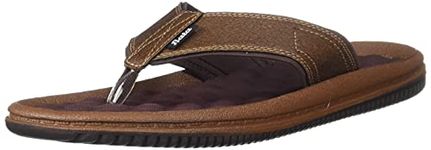 Bata Men's JOY Slippers(8714812_BROWN_7 UK)