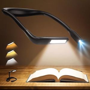 Eastpin Neck Reading Light Book Light: Rechargeable Neck Light for Reading Lights for Books in Bed, Night Book Lamp Fathers Day Book Lovers Dad Gifts Repairing Crocheting Knitting Crafting Accessories