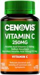 Cenovis Vitamin C 250mg Tablets 150 - Reduces Severity & Duration of Common Cold Symptoms – Supports Healthy Immune System Function, Collagen Formation & Wound Healing