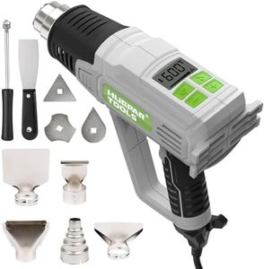 Huepar Tools HG01 Pistola de Aire Caliente con Pantalla LED, 2300W Decapadora Professional Ajustables de Temperatura 50-660 ℃ Pistola de Calor，10 Accesorios