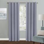 MYSKY HOME Solid Grommet top Thermal Insulated Window Blackout Curtains, 52 by 84 inch, Grey (1 panel) by MYSKY HOME