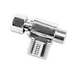 GenieBidet 3/8 X 3/8 X 1/2 Inch T-Connector for Bidet | Connect to 3/8 Water Supply at the wall Instead of 7/8 Toilet Tank Inlet | This Bidet T Connector uses 1/2 Water Supply to the Bidet