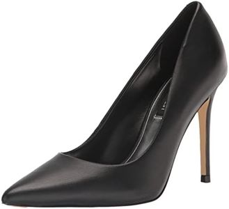 Nine West Women's Fresh Pump, Black Leather, 9