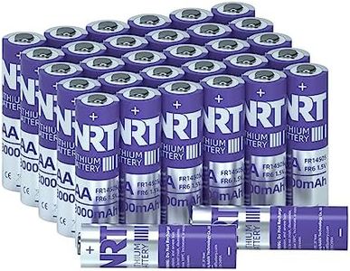 NRT AA Batteries 32 Pack Lithium Iron Double A Batteries 1.5V 3000mAh Longer Lasting AA Lithium Batteries for Blink Camera, Blink Battery Replacement Non-Rechargeable(Lithium AA-32 Count)