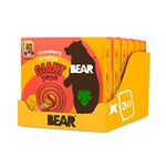 BEAR GIANT Strawberry & Mango Yoyos - Dried Fruit Rolls - Healthy - Vegan - (Pack of 30)20g, 6 Packs x 5 Small packs