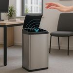 The Better Home 42L Smart Dustbin For Home With Lid |1 Yr Warranty | Automatic Sensor Dustbin | Dust bin For Kitchen | Trash Can For Bathroom | CE & RoHS Certified | Silver