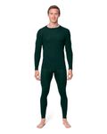 DANISH ENDURANCE Merino Thermal Underwear Mens, Long Johns for Men, Merino Wool Base Layer Top&Bottom Set, Winter Thermals Medium Dark Green 1-Pack