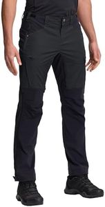 Pioneer Camp Men's Ventilated Hiking Pants – Cordura Reinforced Durable Stretch Trail Pants for Mountain Trekking Climbing Grey,Black