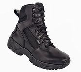 Allen Cooper AC-6053 Zipper Combat Safety Boot, ISI Marked for IS 15298, Speed Lacing, Size 10 INDIA/UK (Black)