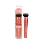 Real Techniques Expert Face Makeup Brush, For Liquid and Cream Foundation, Blush, and Bronzer, Buildable Coverage for Base Makeup, Dense, Synthetic Bristles, Vegan and Cruelty-Free, 1 Count