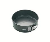 MasterClass 15 cm Springform Cake Tin with Loose Base and PFOA Non Stick, Robust 1 mm Carbon Steel, 6 Inch Small Round Pan, Grey