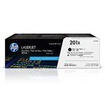 HP 201X (CF400XD) High Yield Black Original Toner, 2 Cartridges