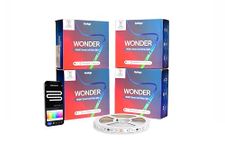 GoHigh Smart Wi-Fi or Bluetooth RGBIC LED Strip Lights 12V | 15M Colors | Music Sync | Dimmable |Scene Creation | Bedrooms, Gaming Rooms, Cove Lighting | 1-Year Warranty (20 Meter (5+5+5+5))