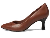 Clarks Collection Women's Kataleyna Rose Pump, Tan Croc Print Leather, 8.5 Medium US