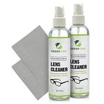 Lens Cleaner Kit Green Oak Premium Lens Cleaner Spray for Eyeglasses, Cameras, and Other Lenses - Gently Cleans Fingerprints, Dust, Oil (2 Pack)