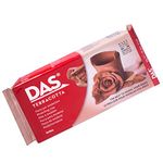 DAS Terracotta Air-Hardening 1kg Modelling Clay, Ideal for Professionals & Hobbyists