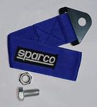 AUTO MT Blue SPARCO Tow Belt & Strap || SPARCO Premium Blue Universal Front & Rear Tow Strap/Tow Hook Towing Belt (Nylon, 1000 kg Pull Capacity)