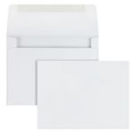 Quality Park Envelopes, A2 Invitation, Gummed Closure, 4-3/8" x 5-3/4", 24 lb. White Wove, Quarter-Fold Sized, Ideal for Invitations & Greeting Cards, Box of 100 (36217)