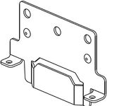 Furniture Parts IKEA Mounting Plates for Bed Frame Part # 116791 (2 Pack) fits Hemnes Malm Brimnes (IKEA Bed Frame MOUNTING Plates)