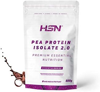 Proteína de Guisante Aislada de HSN | Sabor Chocolate 500 gr = 17 Tomas | 100% Vegana | Pea Protein Isolate | No-GMO, Sin Gluten, Sin Soja ni Azúcares añadidos