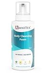 Omnitex Rinse Free Body Cleansing Foam 500ml | With Herbal Oils & Vitamins | No Water - No Rinse Body Wash | Clean, Nourish & Protect | No Parabens, Latex Free, Alcohol Free | Dermatologically Tested