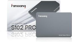 fanxiang S102 Pro 500GB SSD SATA III 6Gb/s 2.5" SSD Internal Solid State Drive, Read Speed up to 560MB/s, Aluminum Shell, Compatible with Laptop and PC Desktops(Black)