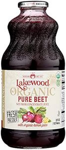 Lakewood Organic Pure Beet, Fresh Pressed, Beetroot, Bottle,Can, 32 Fl Oz, Pack of 6