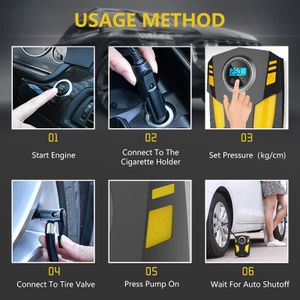 SYTUNG Digital Tyre Inflator – Portable Air Compressor Pump