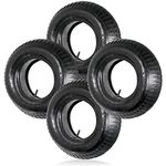 SPARES2GO Wheelbarrow Wheel Tyre and Inner Tube (3.50-8, 35PSi, Pack of 4)