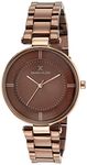 Daniel Klein Metal Analog Dark Brown Dial Women's Watch-Dk11467-6