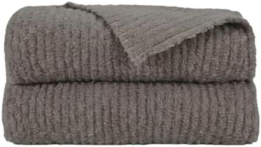 Big Blanket Co Premier Plush Black | 10' x 10' Ultra-Soft Plush Blanket | 100 Sq Ft Giant Oversized Throw | Velvet-Soft, Machine Washable | Luxury Blanket for Family