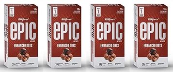 Manforce Epic Hot Dots Enhanced Dotted Premium Condoms For Men, With 396 Raised Dots, Belgian Chocolate Flavour, Disposable Pouch,10count x Pack of 4