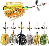 Bass Fishing Lures Buzzbait Spinnerbait Kit Hard Metal Bass Spinner Baits Fishing Lure Multicolor Swimbait Buzz Bait Fishing Lure for Bass Pike Trout Salmon Fishing