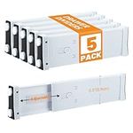 Dntorx 5 Pack Drawer Dividers ABS 3