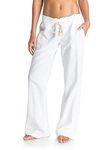 Roxy Womens Oceanside Flared Beach Pants, Sea Salt, XS EU