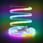 ALITOVE 9.84ft WS2811 Addressable RGB COB LED Strip Light 12V Dream Color LED Light Strip Room Decor 2160LEDs High Density LED Tape Light for TV Backlight Indoor Lighting(No Power Supply & Controller)