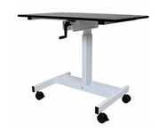 Luxor Single Column Crank Stand up Desk 23.625"D x 39.375"W x 30" to 45.25"H