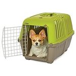 MidWest Homes for Pets Spree Travel Pet Carrier, Dog Carrier Features Easy Assembly and Not The Tedious Nut & Bolt Assembly of Competitors, Green, 24-Inch Small Dog Breeds (1424SPG)