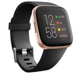 Wepro Compatible with Fitbit Versa 2 Bands for Women, Soft Bands Compatible with Fitbit Versa 2 Bands for Men, Sport Bands Compatible with Fitbit Versa Bands for Women Men, Black, Large