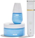 Bushbalm Ingrown Hair Bikini Trimmer Kit – Francesca Trimmer with Nude Scrub & Oil – 3pc Grooming Set for Women, Bikini, Underarms & Legs – Smooth Skin, Razor Bump