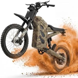 HAPPYRUN G300 Pro Electric Dirt Bike for Adults, 72V 30Ah Battery, 6500W Motor, 50 MPH Speed, 70 Mile Range, 350 Lbs Load Capacity, Hydraulic Brakes (camo)