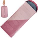 Clostnature Sleeping Bag for Adults and Kids - Compact Lightweight Sleeping Bag, 4 Season Ultralight Camping Sleeping Bag for Summer, Winter, Children, Girls, Boys - Storage Sack Included(Left Zipper)