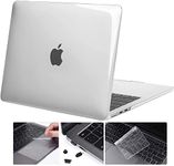MOCA Case Compatible for New MacBook Air 13.6 inch M3 A3113 M2 A2681 with Touch ID, 2024 2023 2022 Release, Plastic Hard Shell Cover, Smooth Shiny Surface, Crystal Clear