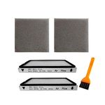 VideoPUP 2 Pack Exhaust HEPA Filters with Foam Filters, HEPA Media Filter Compatible with Kenmore EF-1 Compares to Model 86889, Compatible with Panasonic, MC-V199H, 40324 + 1 Brush