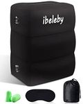 iBeleby Airplane Foot Rest, Inflatable Footrest for Kids to Sleep, Adjustable Height Leg Rest Pillow in Office & Home, Toddlers Travel Bed Box, Portable Travel Accessories for Long Flight, Car (1PCS)