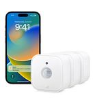 Eve Motion (Matter) 3 pack: Smart indoor & outdoor motion sensor, light sensor, smart control of devices, Thread, works with Apple Home, Alexa, Google Home, SmartThings, requires Thread Border Router