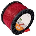 Hipa Round Trimmer Line 0.065 Inch Diameter x 1807-Feet x 3-Pound for Low-Medium Grass and Minimal Weeds Commercial Grade String Trimmer Line of Red Premium Nylon with Bonus Line Cutter