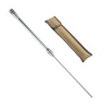 Campingmoon Pocket Bellows Fire Bellows Stainless Steel Camping Blow Fire Tube by Mouth Telescopic Campfire Tool