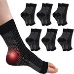 INBOLM Neuropathy Socks 6 Pairs Neuro Socks for Men and Women Plantar Fasciitis Socks Neurosocks Connecy Socks Dr Neuropathy Pain Relief for Feet Breathable Non-Slip Soothe Socks for Pain Relief