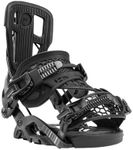 Nidecker Flow Fuse Hybrid Unisex Snowboard Bindings, Black, Medium